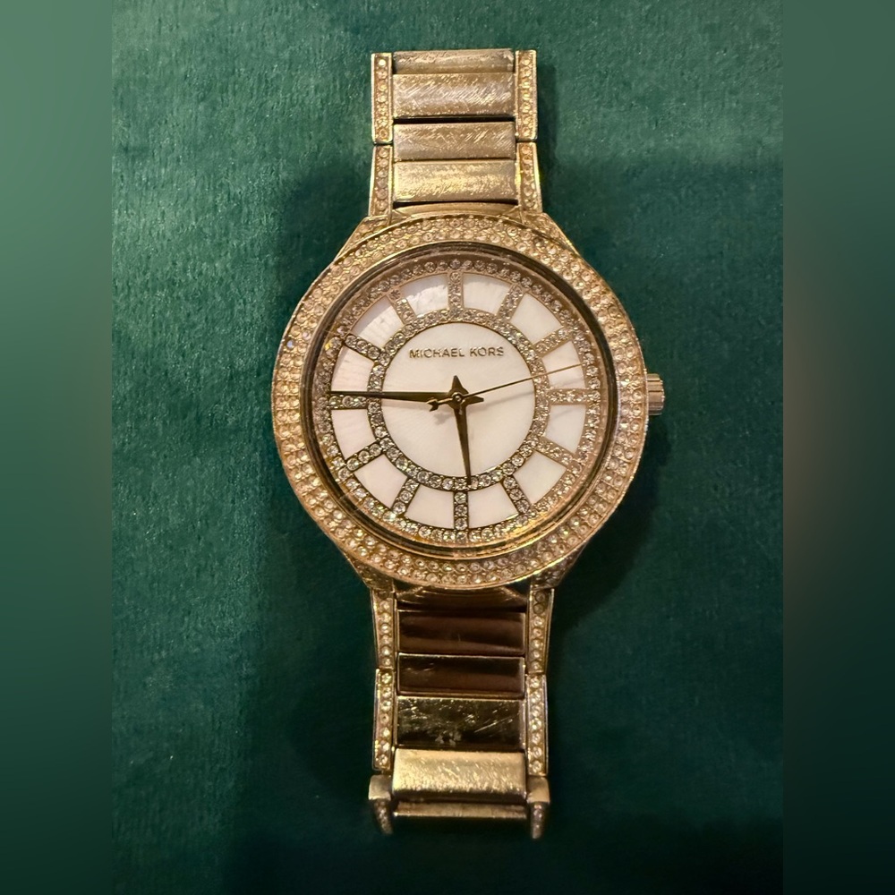 Michael Kors Gold Women's Watch with Diamonds